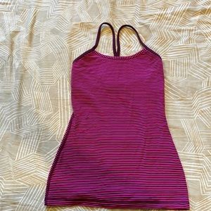 Size 2 Lululemon Power-Y Yoga Tank (built in bra)
